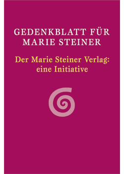 Gedenkblatt für Marie Steiner